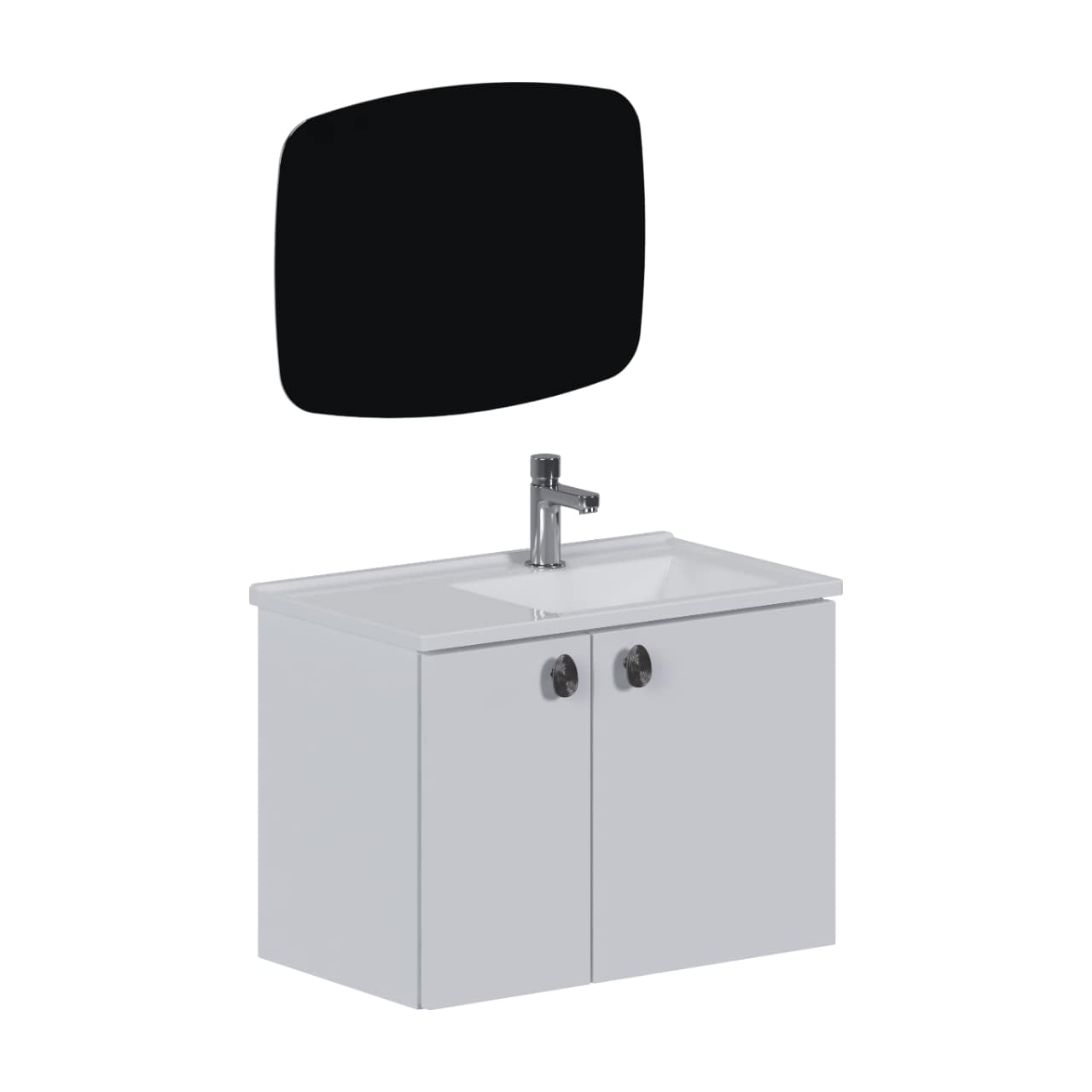 COZIMAX - GABINETE PARA BANHEIRO EM A�O TARUM� 60CM BRANCO